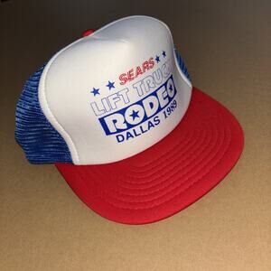 1989 SEARS LIFT Truck Rodeo Dallas SnapBack Puffer Rare Deadstock